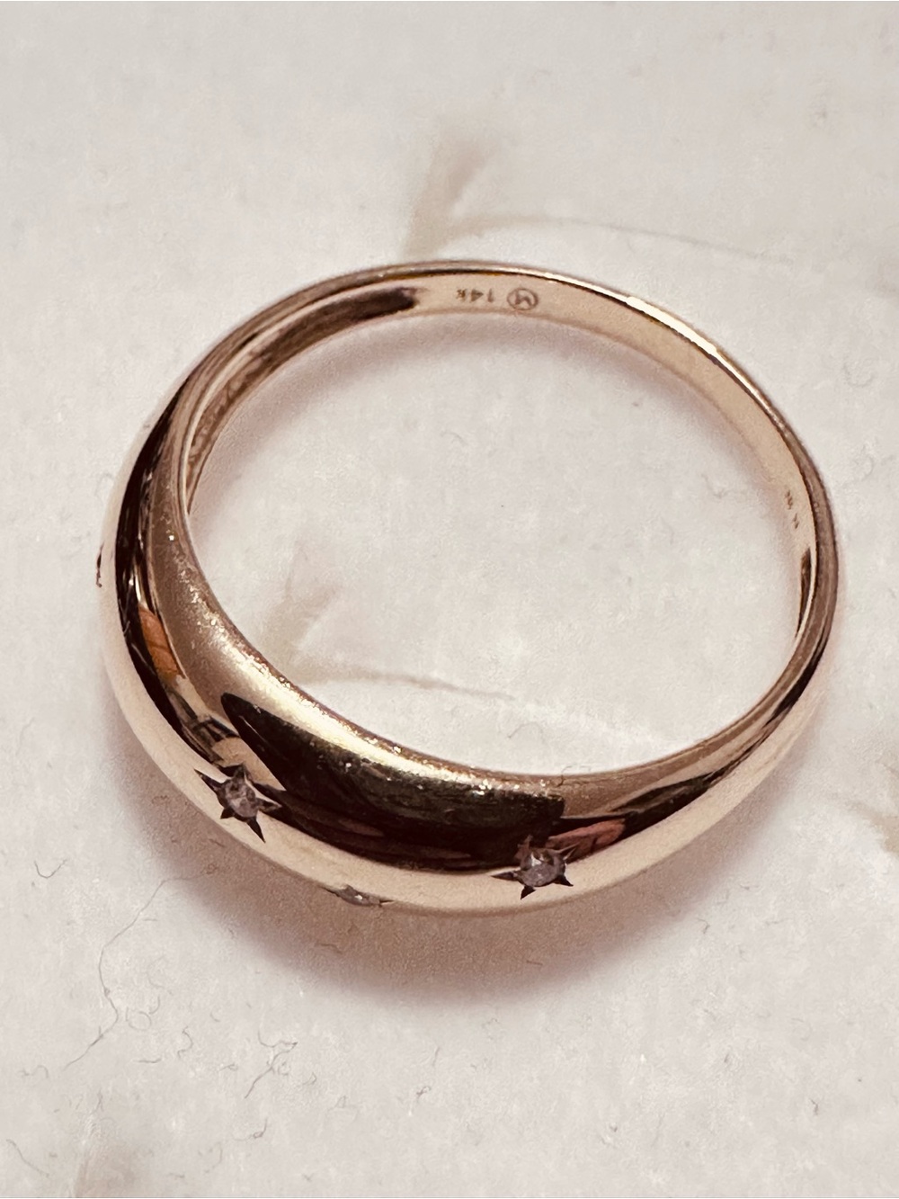 Mejuri | Ring | Mejuri Celestial Dome Ring | 14K and Natural Diamonds - Picture 4 of 10